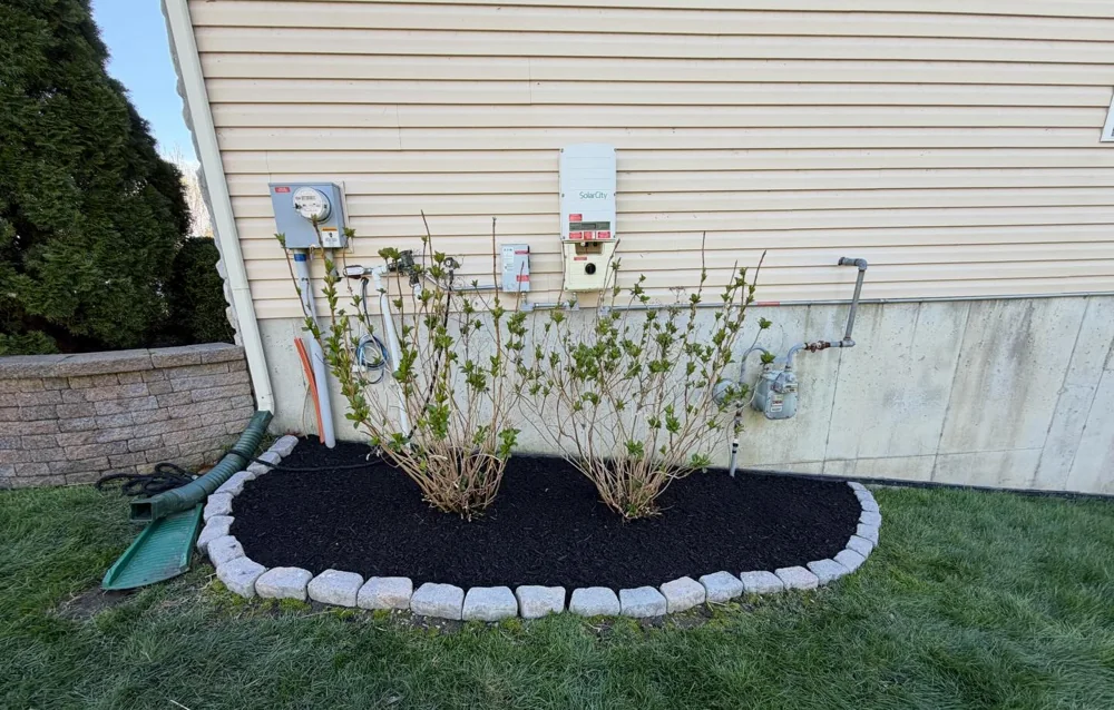 Refreshed side garden bed